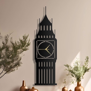 Metal Big Ben Wall Clock, Vintage London Design, Unique Wall Clock, Modern London Clock, Home Decor, Office Clock, British gift, Victorian
