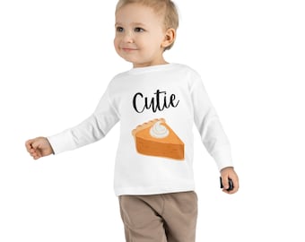 Toddler Graphic Tee Cutie Pie Long Sleeve Shirt