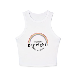 Pride Tank Top | Rainbow Graphic Tank, Gay Rights Apparel, LGBTQ+ Pride Clothing, Summer Fashion, Casual Wear