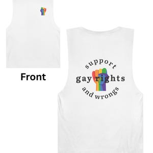 Tank Top, Funny Gay Pride Shirt, LGBTQ+ Clothing, Rainbow Pride Tank, Unisex Pride Apparel, Equality Tee