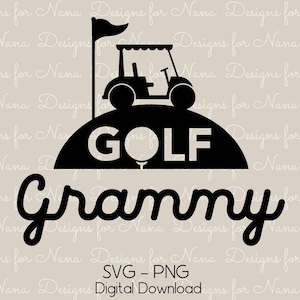 グラミー SVG PNG、手作りのスポーツファンギフトに最適なゴルフおばあちゃんのクリップアート、即時デジタルダウンロード、マグカップ、シャツ、トートバッグ、枕への商用利用