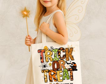 Trick or Treat Bag PNG, Kids Halloween PNG, Retro Ghost Png, Bag of Treats Png, Halloween Gift, Kids Halloween, Digital Download