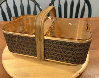 1950's Salton Electric Hot Basket Bread Warmer Refresher. Wicker