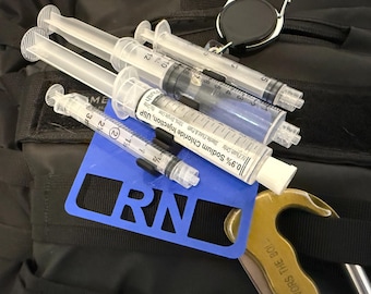 Syringe Holder Key Clip, 3mL and 10mL Snap Fit, for Badges and Bags