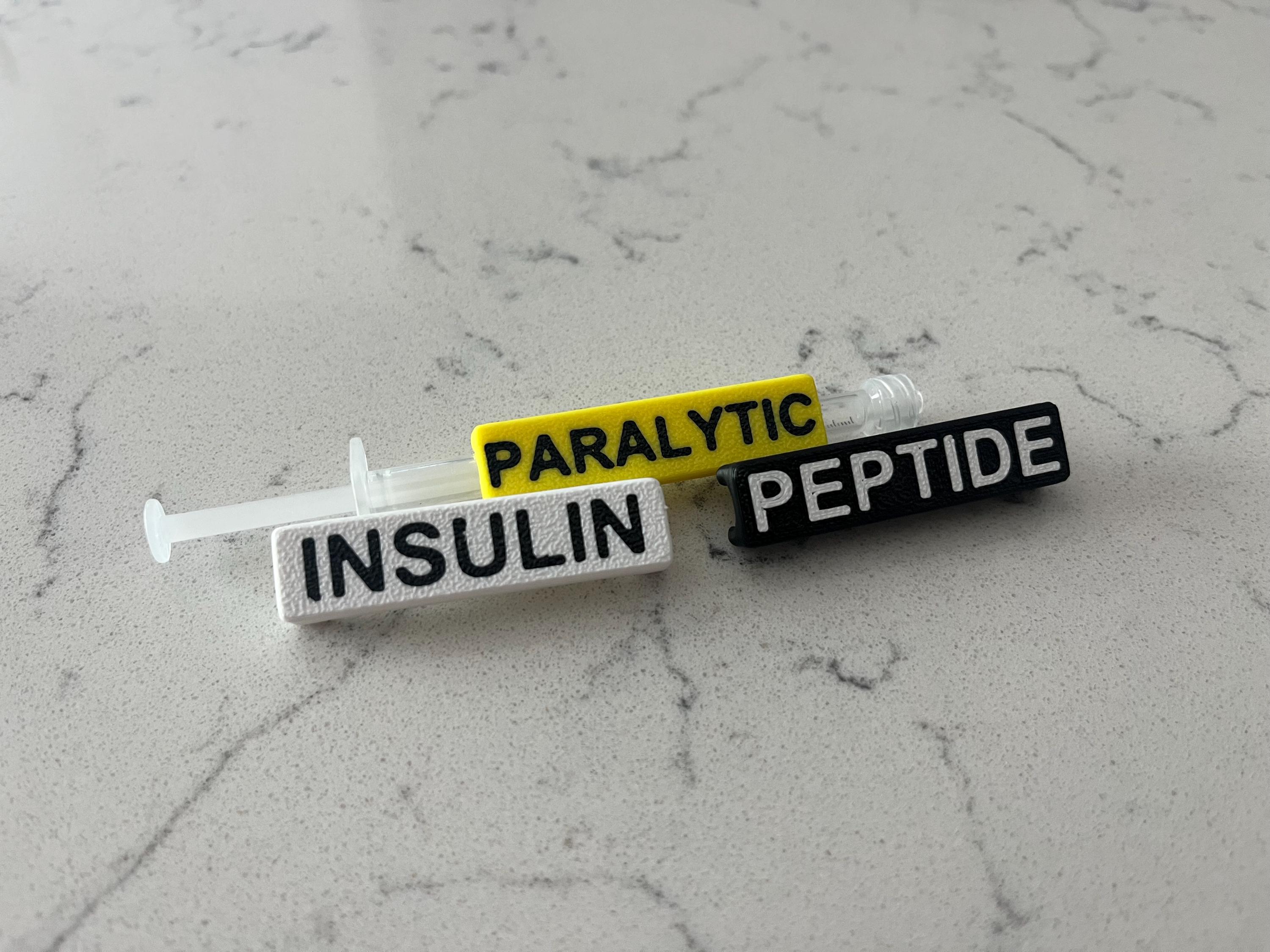 Syringe Labelling Sticker Syringe Label Tag Customizable & Reusable ID for 1 Ml Syringe - Etsy