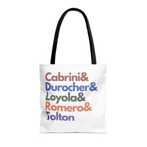 SJS Tote bag, House System, Cabrini, Durocher, Loyola, Romero, Tolton, Catholic school gift