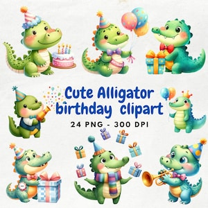Unicorn Birthday #3 Alligator Clips main image 1