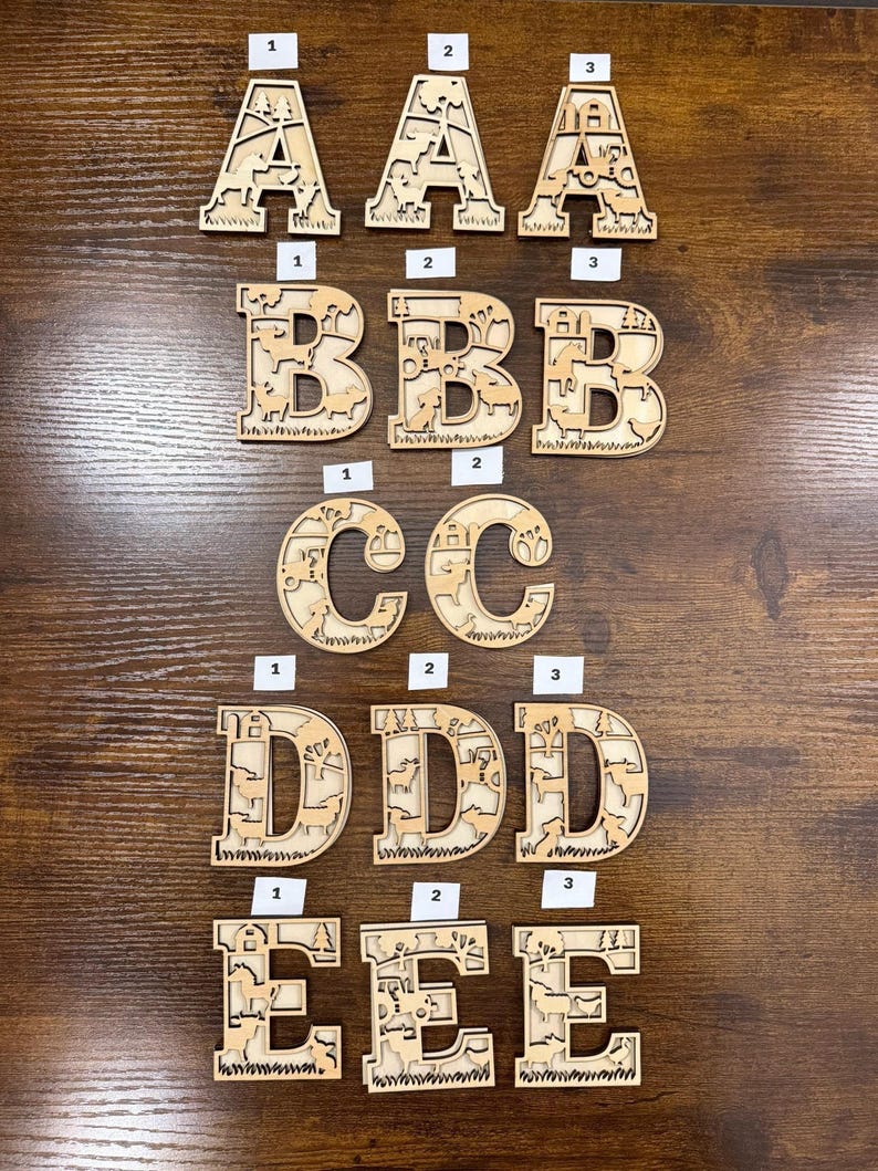 Barnyard Lettering Farm Animal Letters 3