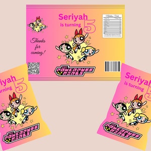Power Puff Girls Chiptüten Vorlage