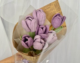 Crochet Tulips for gift Registry, Bouquet Tulips for Wedding Registry