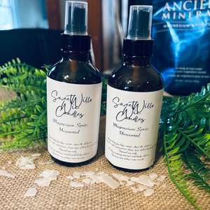 Magnesium Spray, Pain Relief Spray, 100% Natural Handcrafted Muscle Relaxing Spray, Self Care Gift