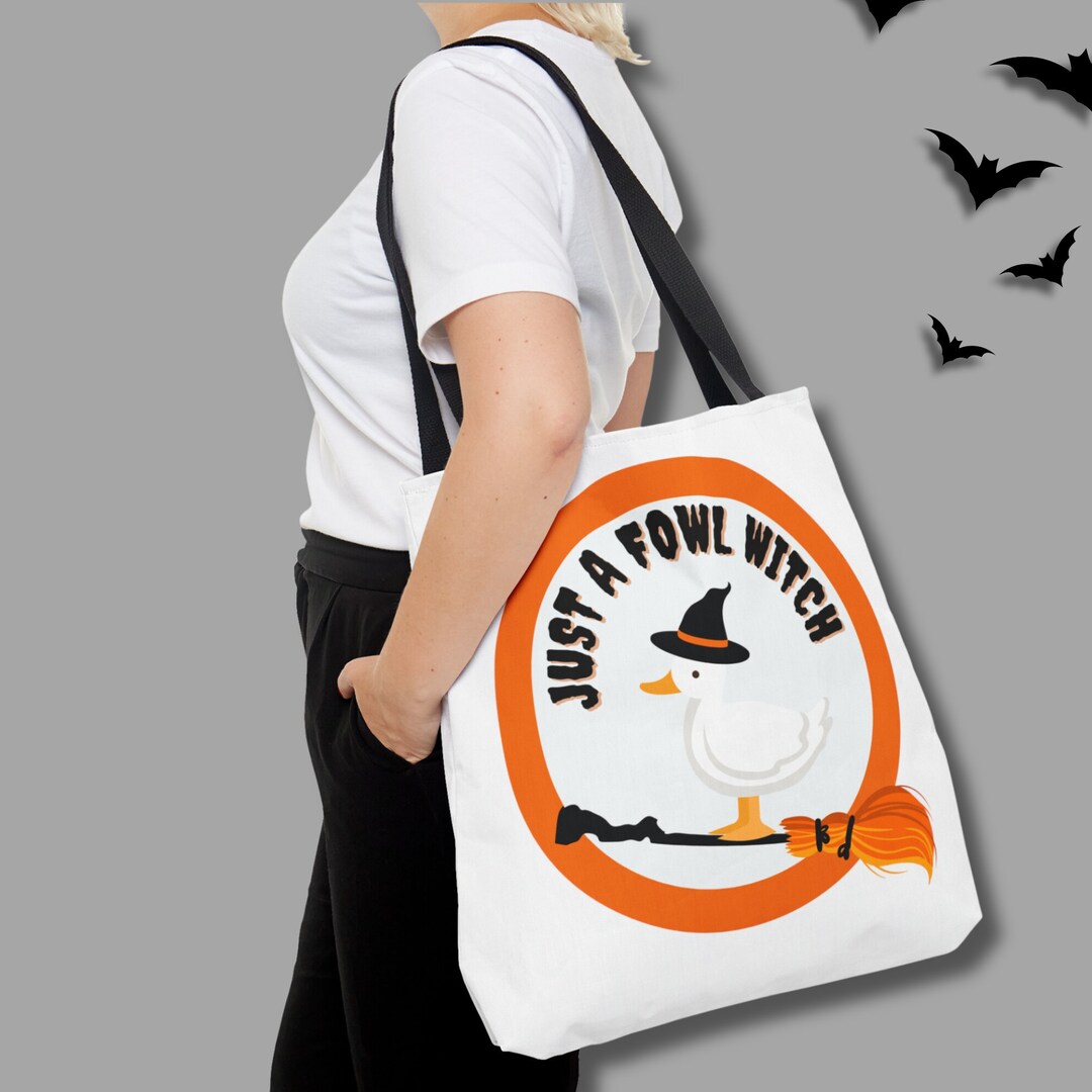 Halloween Duck Bag Duck Costume Duck Witch Broom Duck Trick or Etsy