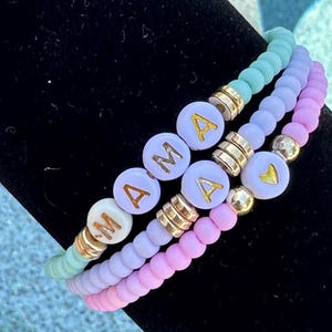 1-25-50-100-200-1000 Friendship bead bracelet - Personalized Custom Beaded Name Bracelets - Custom Word Beaded Bracelets