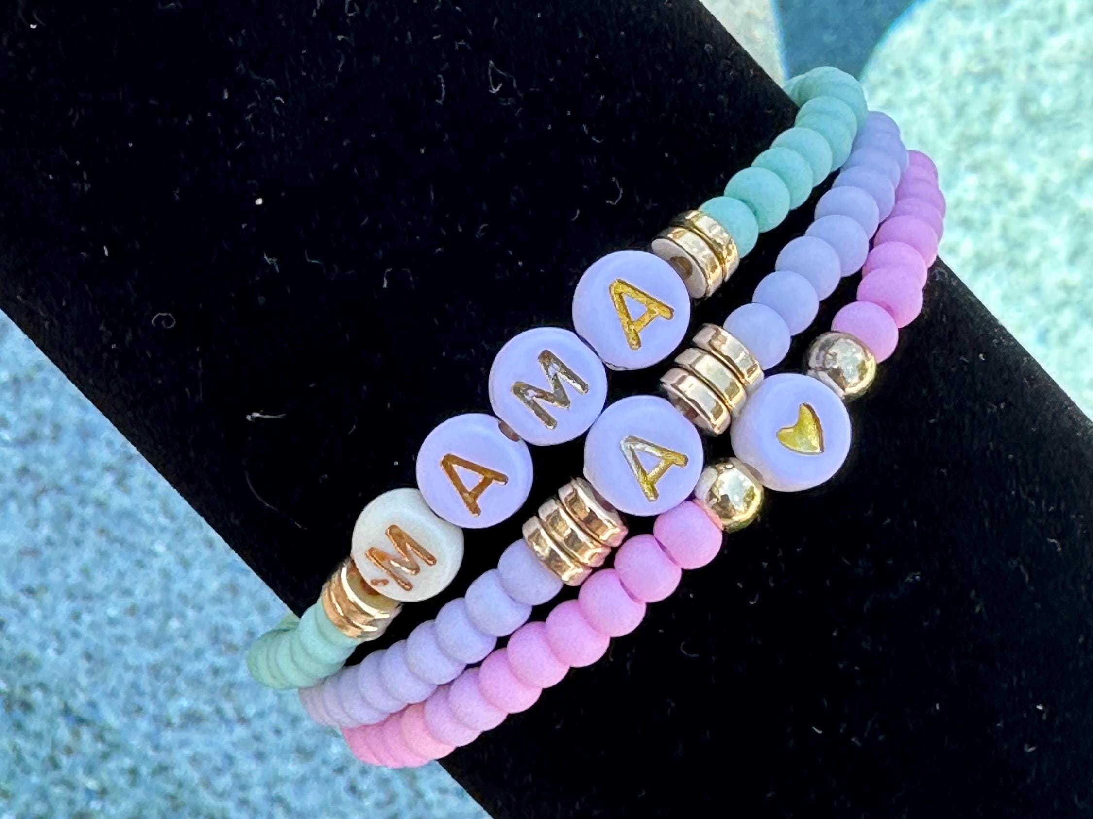 draw drawers Milk Beads bracelet Sサイズ 1-25-50-100-200-1000 Friendship Bead Bracelet - Personalized