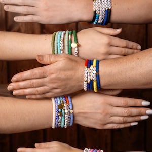 25-50-100-200-1000 Bulk Order Personalized Custom Beaded Name Bracelets, friendship bracelets, Custom Word Beaded Bracelets | Event Giveaway