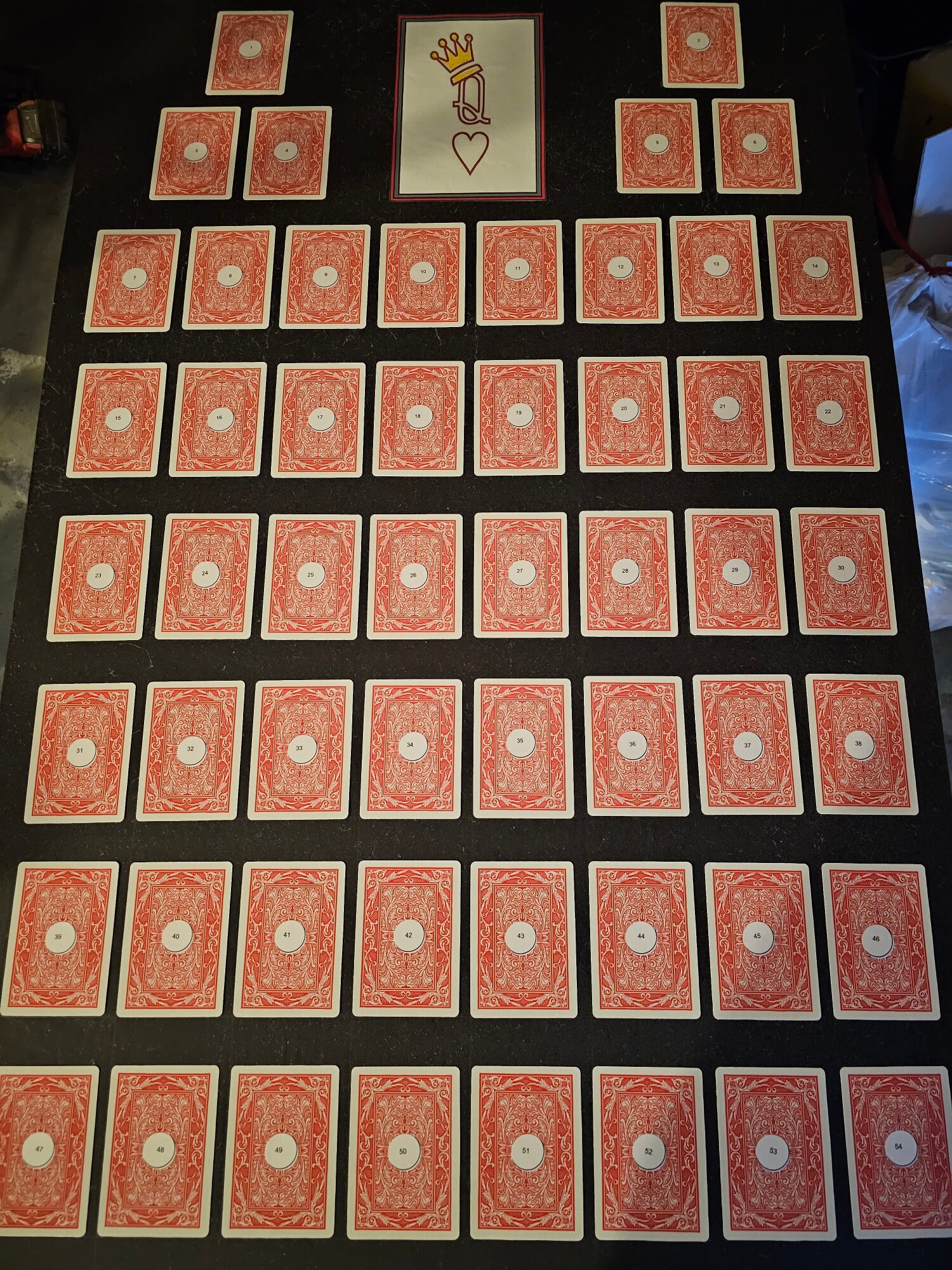 Queen of Hearts Raffle Board Etsy