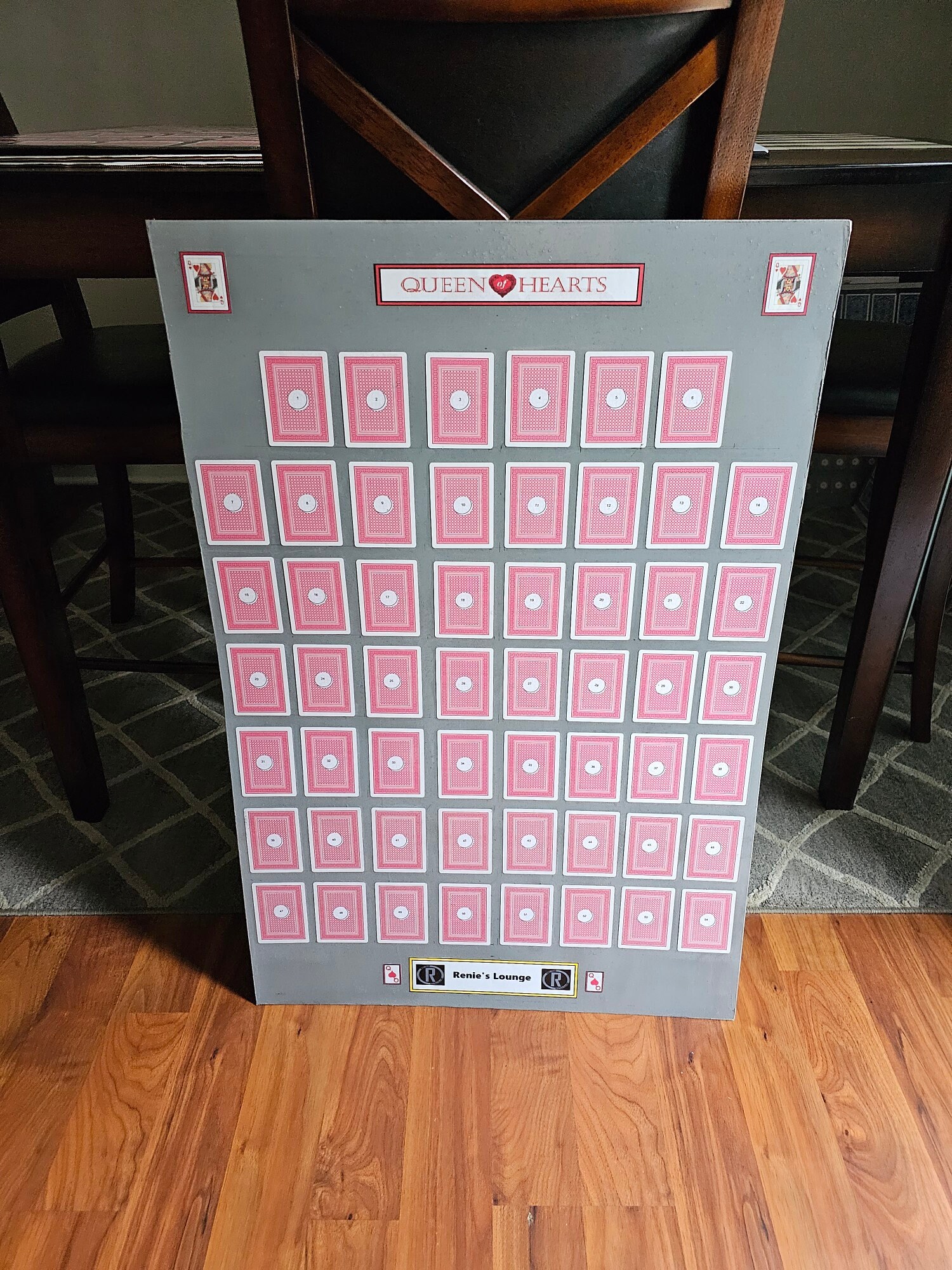 Queen of Hearts Raffle Board Etsy