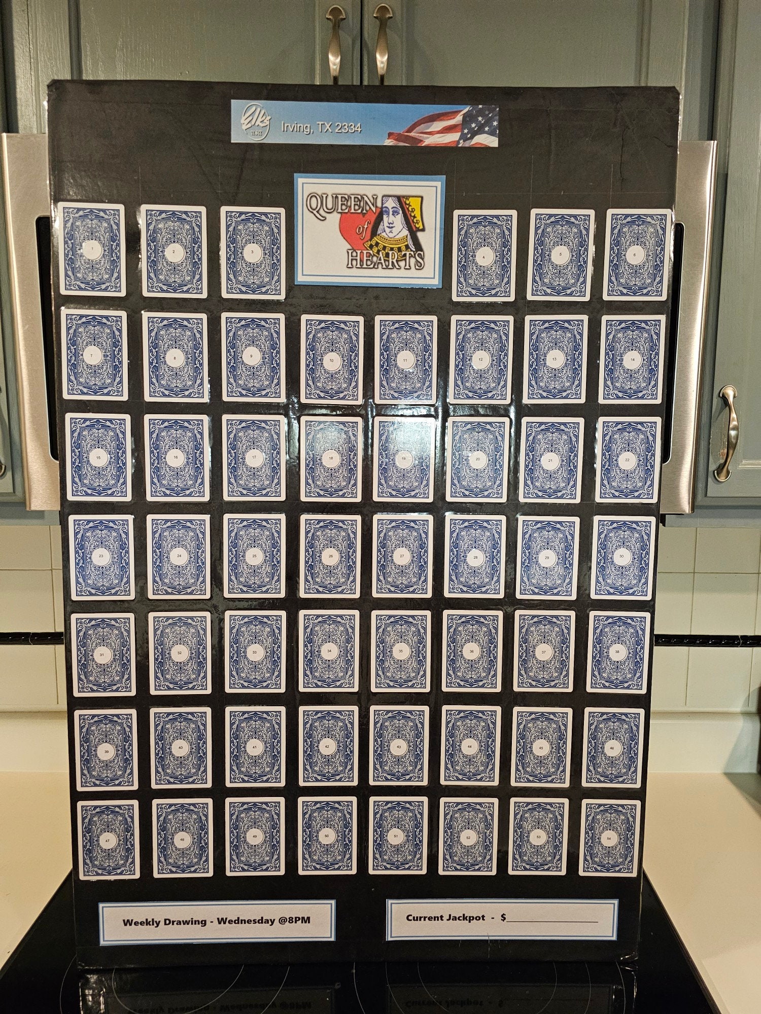 Queen of Hearts Raffle Board Etsy