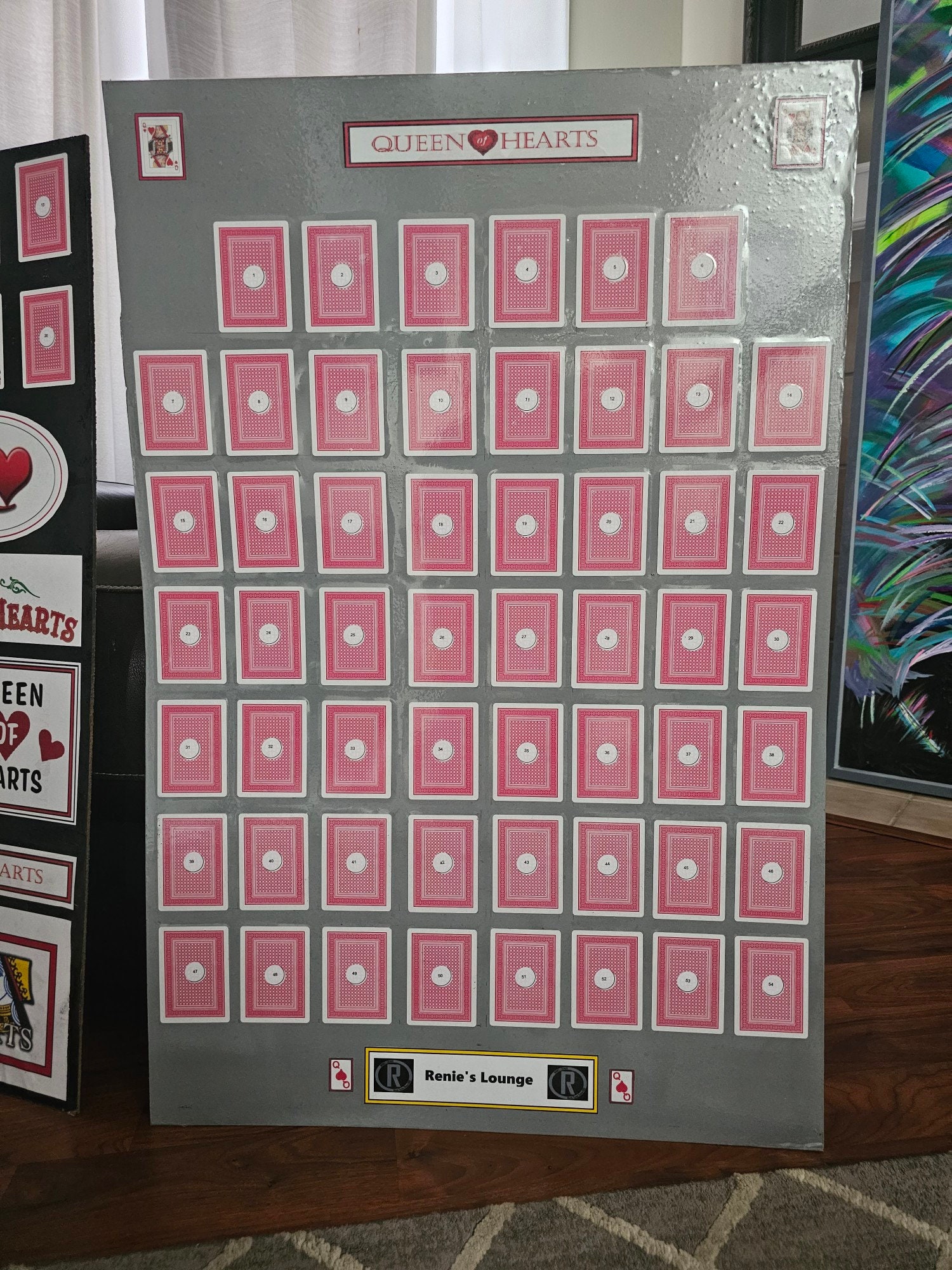 Queen of Hearts Raffle Board Etsy