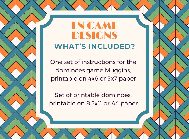 Domino Instructions Printable Digital Download How to Play Dominoes Muggins image 6