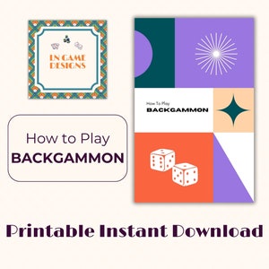 How to Play Backgammon | How-to Guide | Digital Download | Printable