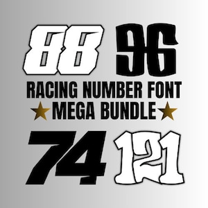 MX Dirt Track Racing Numbers MEGA BUNDLE (160 Nummern) svg png ai psd