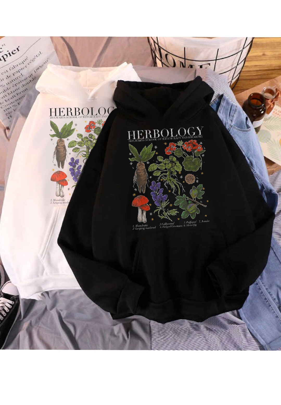 HERBOLOGY PLANTS Sweatshirt Gardening Botanical Plant Lover Magic