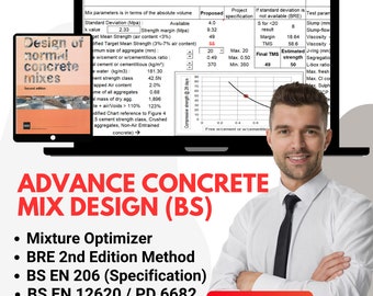 Advance BS Concrete Mix Design Template and Free Guidebook