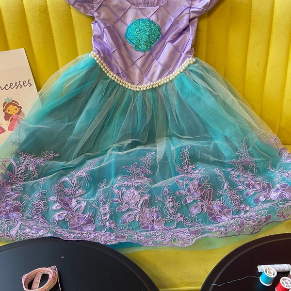 Prinzessin Kostüm Ariel Mermaid Mädchen Kostüm Kleid Prinzessin Mädchen-Kleider für Mermaid Girls Dress up