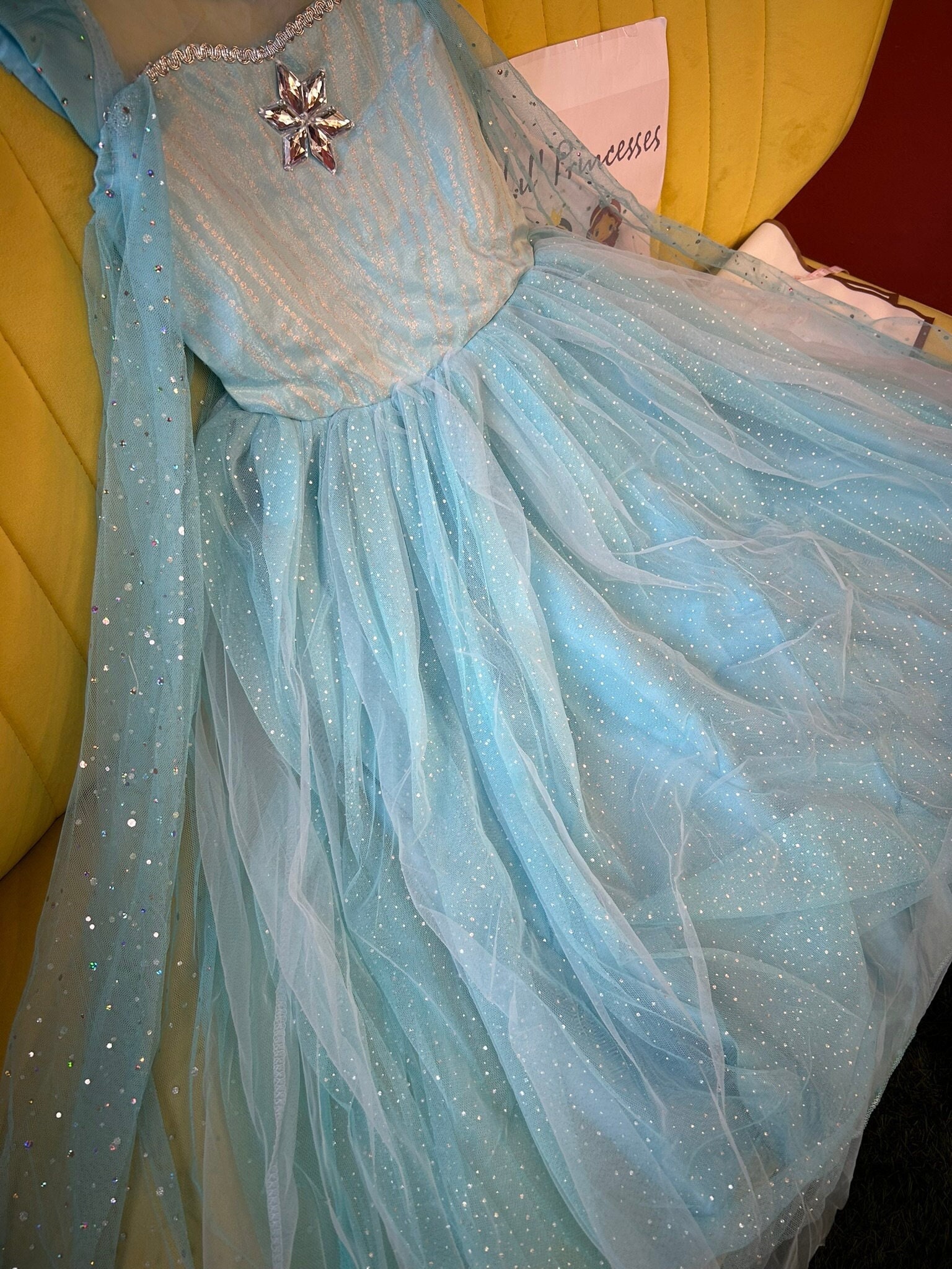 Costume Invernale Da Principessa Elsa Frozen Per Bambine – Vestito Blu Con Mantello In Organza, Pelliccia Sintetica, Perfetto Per Compleanni, Halloween E Cosplay