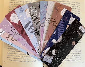 Taylor Swift Albums Inspired Bookmarks