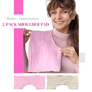 Spuugdoekjes, biokatoenen mousseline en op handdoeken gebaseerde omkeerbare schouderdoek Mondhanddoek Schouderhoes 2-pack, absorberende babydoekjes