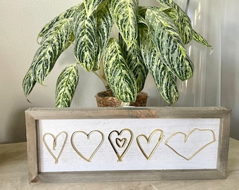 Handwritten Heart Art, Personalized Handwriting Gift, Sentimental Gift for Mom