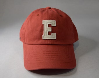 custom hand-cut felt lettered ecowash vintage dad cap