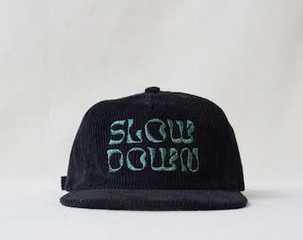 corduroy field trip hat with custom embroidery
