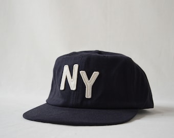 brushed cotton field trip hat with custom wool patch lettering