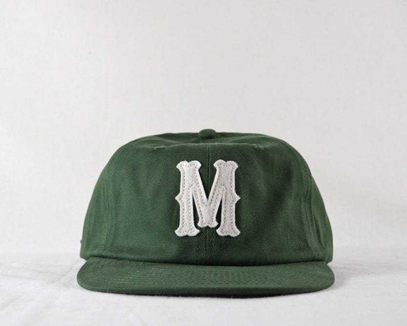 brushed cotton field trip hat with custom wool felt lettering image 1