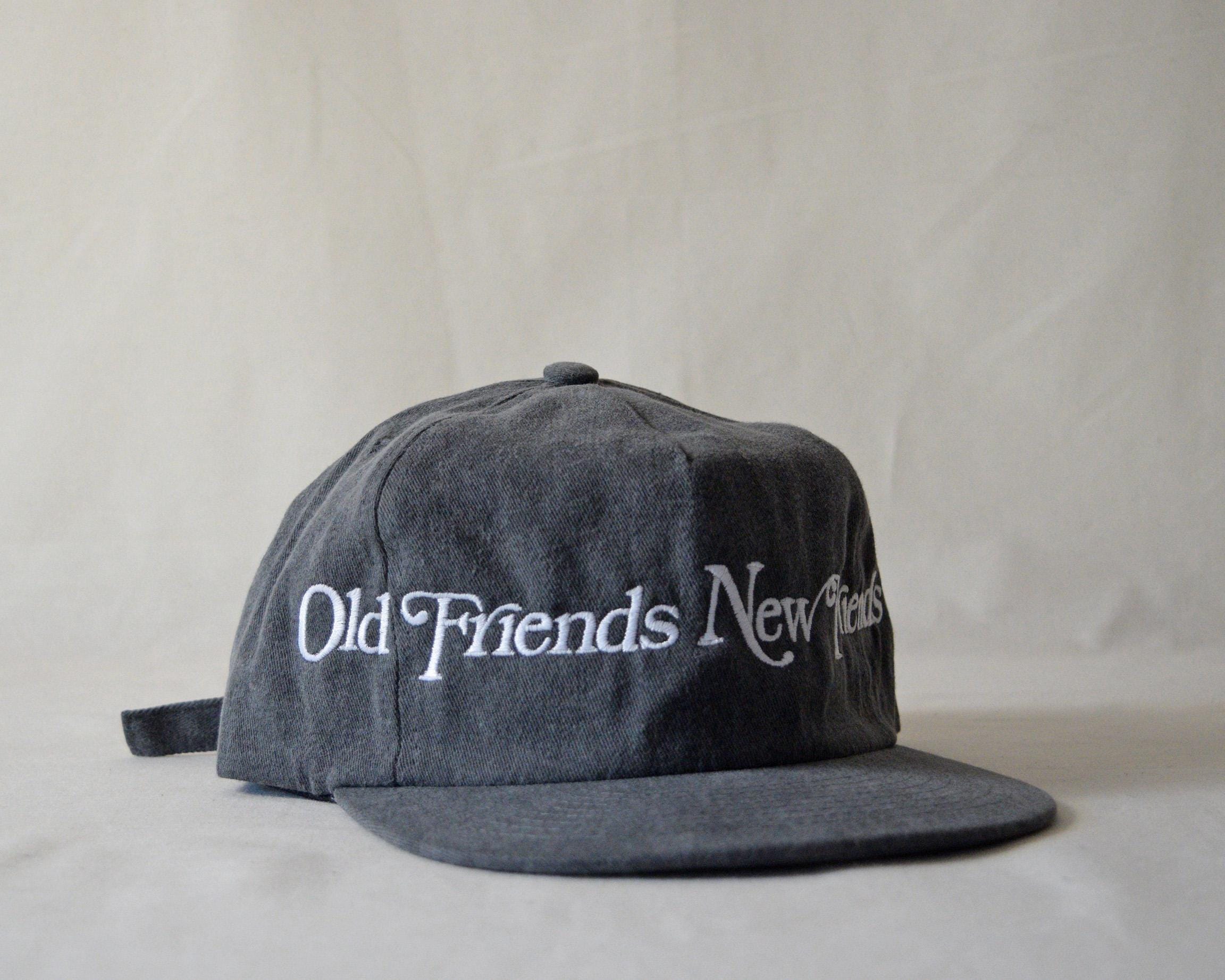 washed cotton field trip hat with oversized custom embroidery