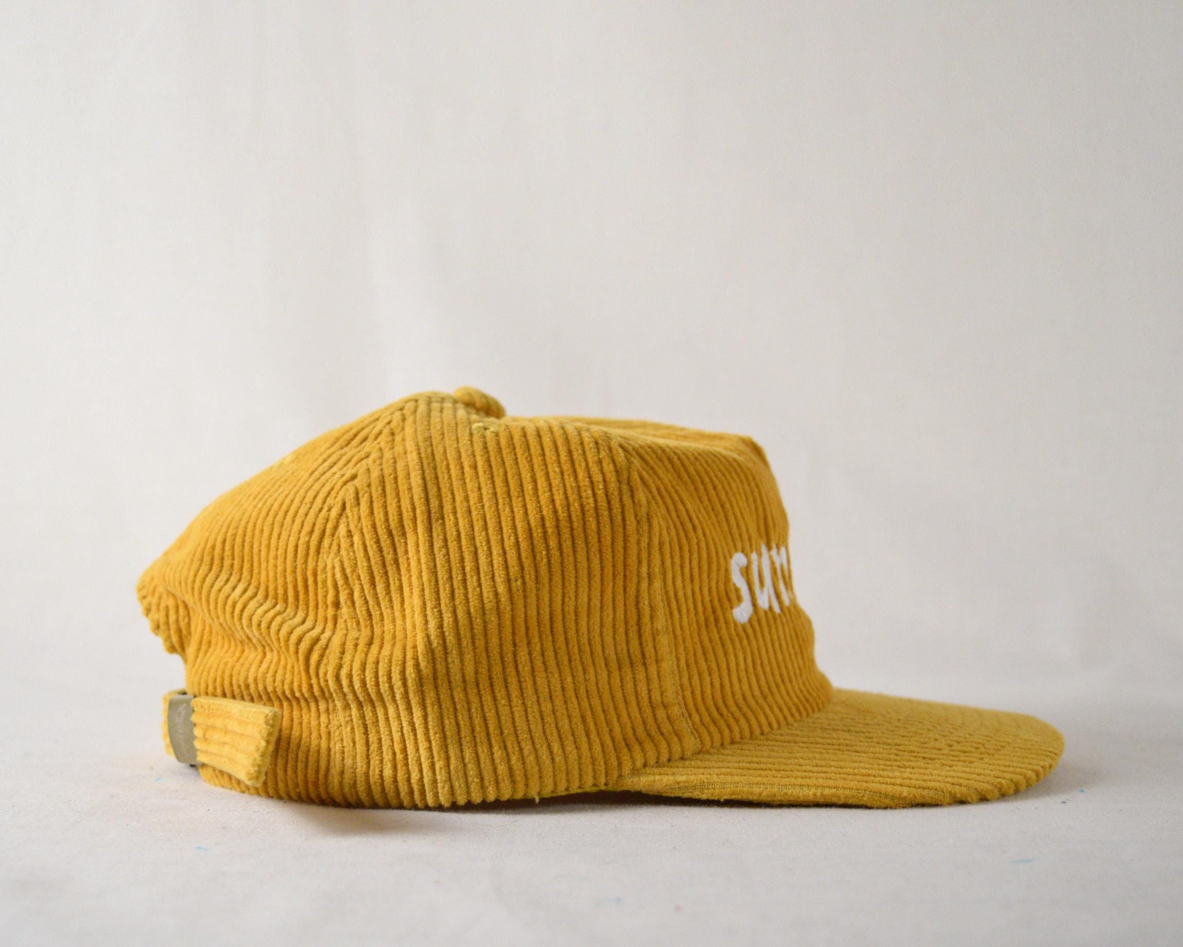 ? Field Grade Unisex Corduroy Trucker Hat with Embroidered Message RESPECTFULLY SAND CORDUROY TRUCKER HAT main image 4