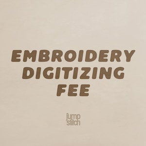 custom digitizing fee