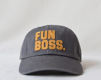 clean up cap with custom wool felt lettering