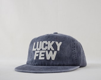 washed cotton field trip hat with custom wool felt lettering