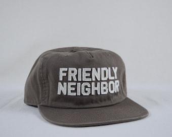 class five panel cap with custom wool felt lettering