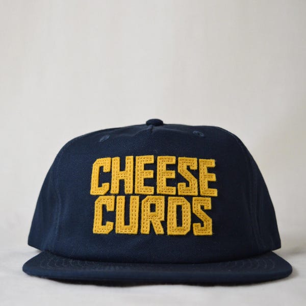 cotton surf cap with custom wool felt lettering