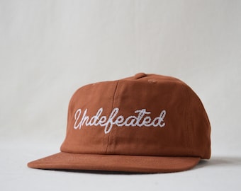 brushed cotton field trip hat with custom embroidery