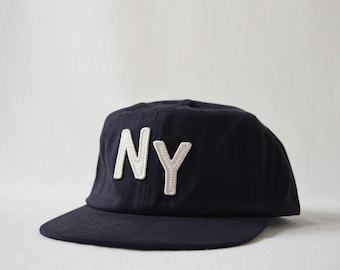 brushed cotton field trip hat with custom wool patch lettering