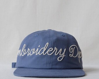 brushed cotton field trip hat with custom oversized puff embroidery