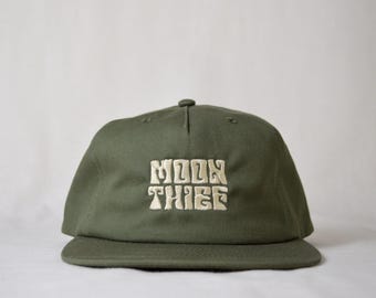 surf cotton cap with custom embroidery