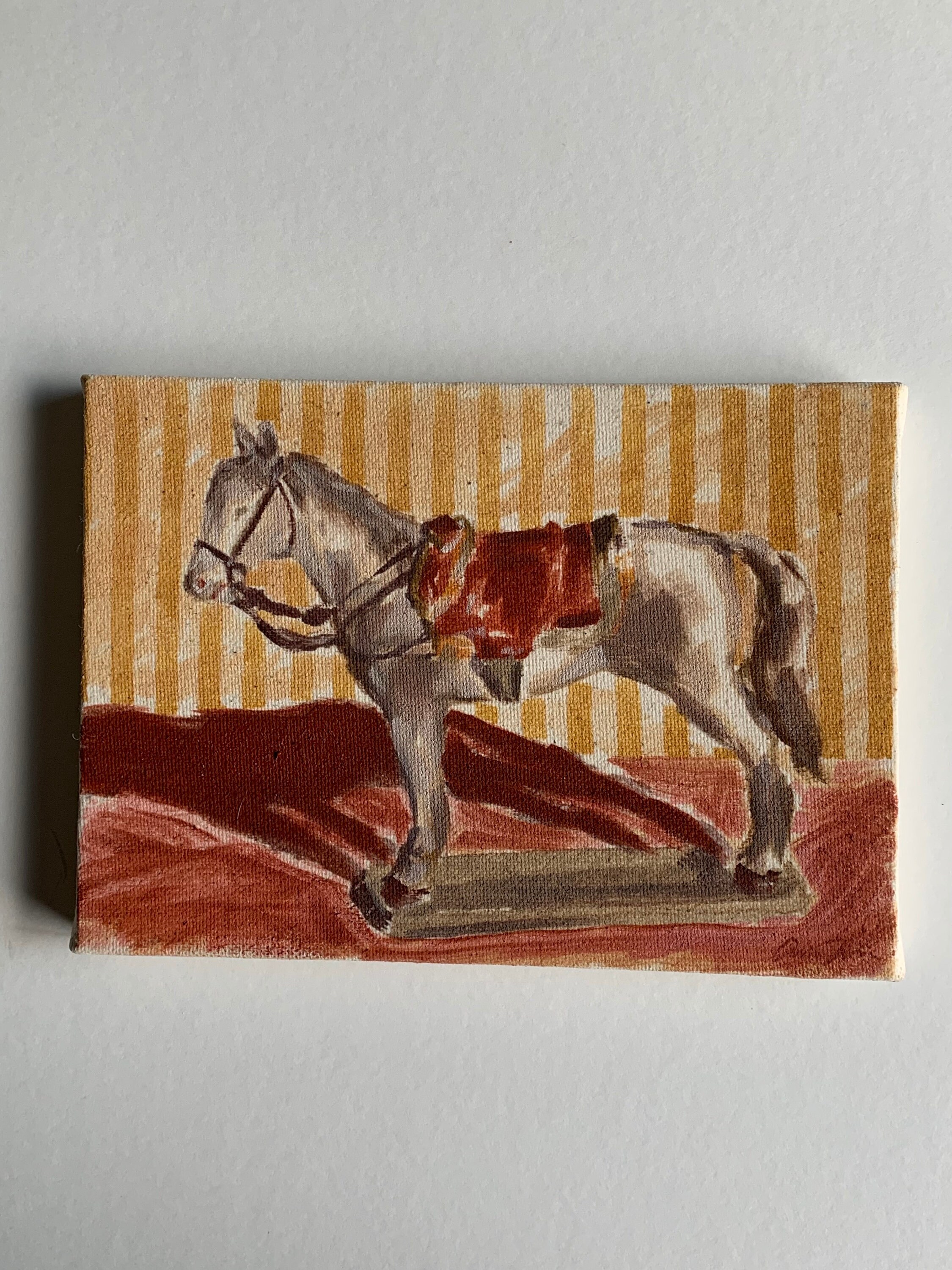 Horse Expressive Eyes Wallsculpture Hand-cast and Painted Tile Art Gift 