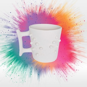 Ceramic Biscuit Kokina Mug: DIY Glaze & Paint Project